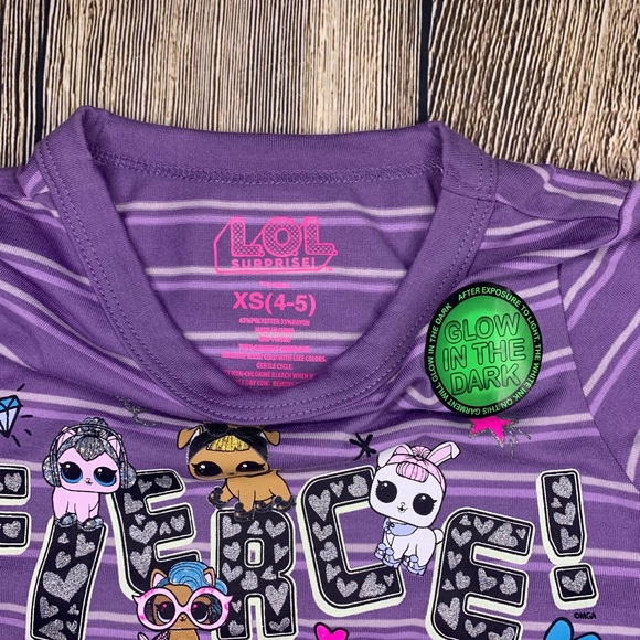 LOL Surprise Girls Shirt Purple XS 4/5 - Picture 2 of 2